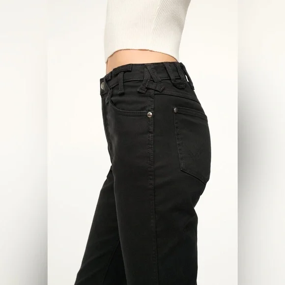 STAUD X Wrangler The Loose Jean in Black
